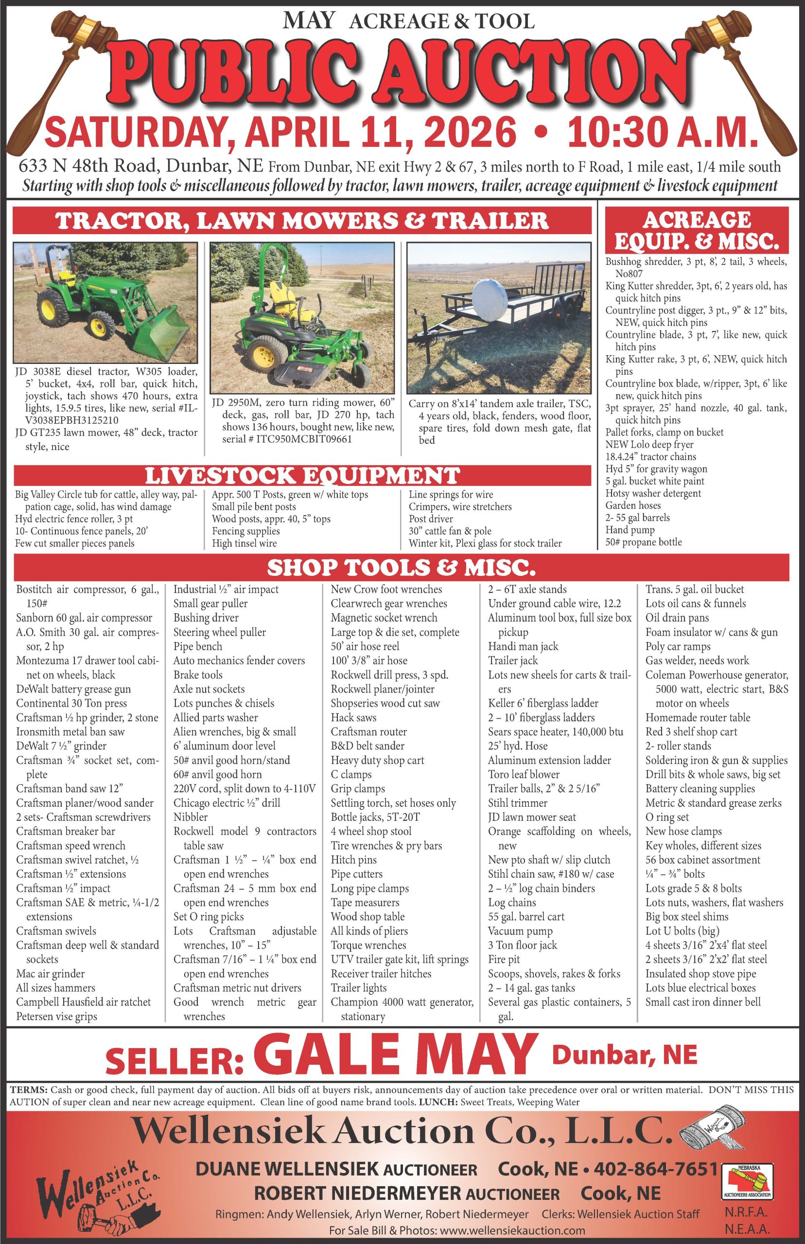 Gale May Auction