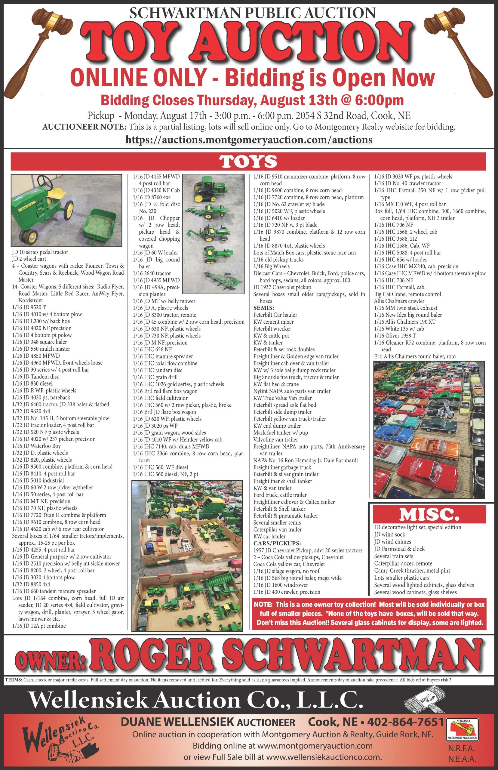 Schwartman Online Toy Auction